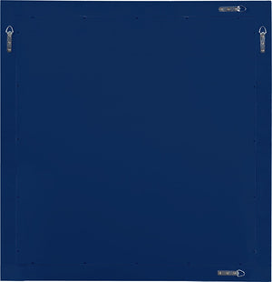 Marisol Engineered Wood / Iron Contemporary Navy Mirror - 36" W x 1" D x 38" H