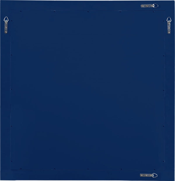 Marisol Engineered Wood / Iron Contemporary Navy Mirror - 36" W x 1" D x 38" H