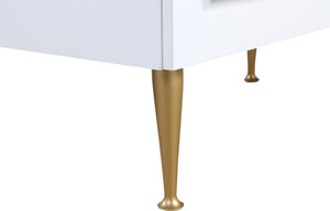 Marisol Engineered Wood / Iron Contemporary White Chest - 36" W x 18" D x 48.5" H