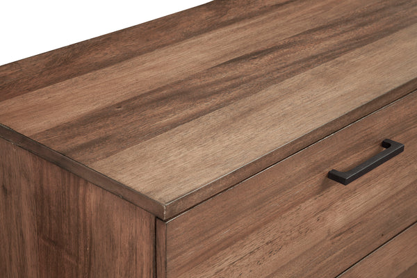 Weston Dresser - Rustic Pine Finish, 6 Spacious Drawers & Felt Lining for Cozy Bedroom Storage