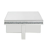 Noralie Glam Coffee Table Mirrored & Faux Diamonds 84695-ACME