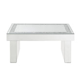 Noralie Glam Coffee Table Mirrored & Faux Diamonds 84700-ACME