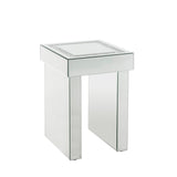 Noralie Glam End Table Mirrored & Faux Diamonds 84702-ACME