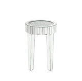 Noralie Glam End Table Mirrored & Faux Diamonds 84712-ACME