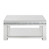 Noralie Glam Coffee Table Mirrored & Faux Diamonds 84715-ACME