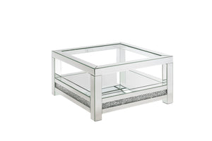 Noralie Glam Coffee Table Mirrored & Faux Diamonds 84720-ACME