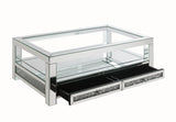 Noralie Glam Coffee Table Mirrored & Faux Diamonds 84730-ACME