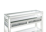 Noralie Glam Sofa Table Mirrored & Faux Diamonds 84733-ACME