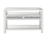 Noralie Glam Sofa Table Mirrored & Faux Diamonds 84733-ACME