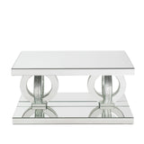 Ornat Glam Coffee Table Mirrored & Faux Diamonds 84740-ACME