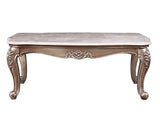 Jayceon Transitional Coffee Table MARBLE TOP) Real Marble • WOOD BASE) 84865-ACME