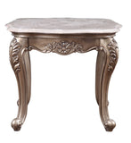 Jayceon Transitional End Table MARBLE TOP) Real Marble • WOOD BASE) 84867-ACME