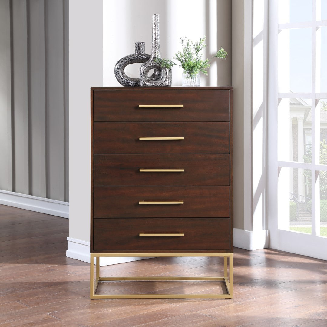 Meridian Furniture Maxine Engineered Wood Chest - Thumbnail 4