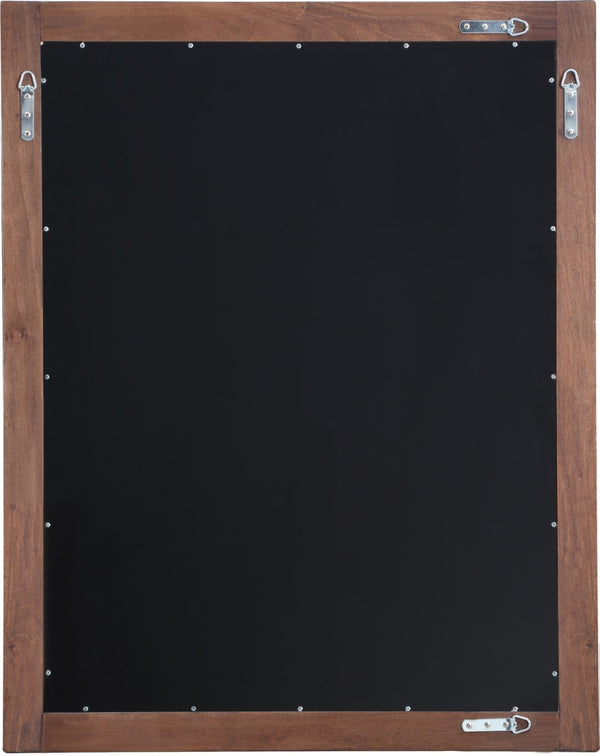 Maxine Engineered Wood / Iron Contemporary Brown Mirror - 31.5" W x 1" D x 39.5" H