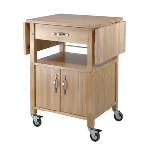 Winsome Wood Rachael Drop Leaf Utility Kitchen Cart, Natural 84920-WINSOMEWOOD