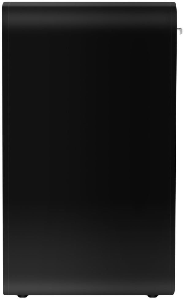 Langham Natural Cane / Engineered Wood / Metal Mid Century Black Night Stand - 18" W x 14" D x 24" H