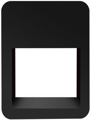 Langham Natural Cane / Engineered Wood / Metal Mid Century Black Night Stand - 18" W x 14" D x 24" H