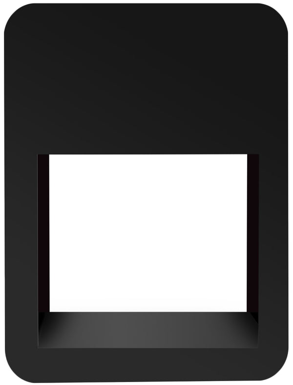 Langham Natural Cane / Engineered Wood / Metal Mid Century Black Night Stand - 18" W x 14" D x 24" H