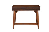 Alpine Furniture Flynn Mini Desk, Walnut 966WAL-65 Walnut Mahogany Solids & Okoume Veneer 36 x 20 x 31