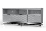 Milo TV Console (Light Slate Grey)