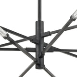 Light Streak 55.5'' Wide 10-Light Chandelier - Matte Black