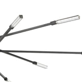 Light Streak 55.5'' Wide 10-Light Chandelier - Matte Black