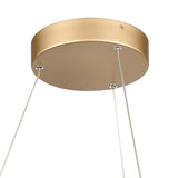 Minimalist 21'' Wide LED Pendant - Soft Gold