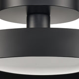 Nancy 11.75'' Wide LED Semi Flush Mount - Matte Black