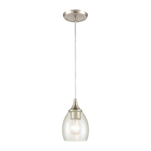 Miranda 5'' Wide 1-Light Mini Pendant - Satin Nickel