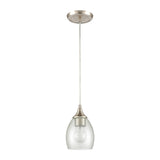 Miranda 5'' Wide 1-Light Mini Pendant - Satin Nickel