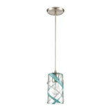 Winter Wind 5'' Wide 1-Light Mini Pendant - Satin Nickel