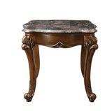 Miyeon Transitional End Table Marble • Wood] Cherry (cc#) --> Nicole 85367-ACME