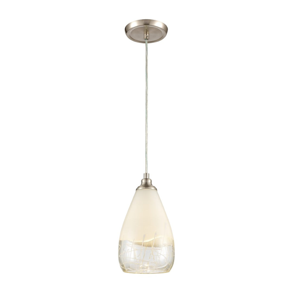 Sugarcoat 6'' Wide 1-Light Mini Pendant - Satin Nickel