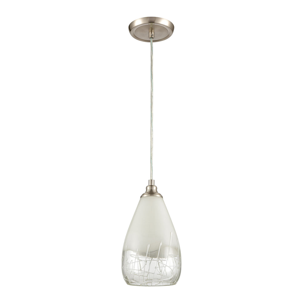 Sugarcoat 6'' Wide 1-Light Mini Pendant - Satin Nickel