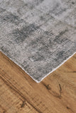 Emory Handwoven Lustrous Viscose Rug, Tonal Grays, 9ft x 12ft Area Rug