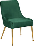 Ace Velvet / Engineered Wood / Foam Contemporary Green Velvet Dining Chair - 24" W x 21" D x 34.5" H