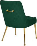 Ace Velvet / Engineered Wood / Foam Contemporary Green Velvet Dining Chair - 24" W x 21" D x 34.5" H