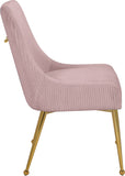 Ace Velvet / Engineered Wood / Foam Contemporary Pink Velvet Dining Chair - 24" W x 21" D x 34.5" H