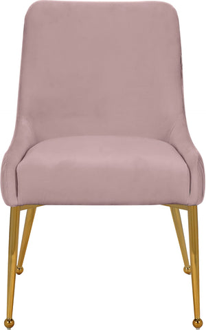 Ace Velvet / Engineered Wood / Foam Contemporary Pink Velvet Dining Chair - 24" W x 21" D x 34.5" H