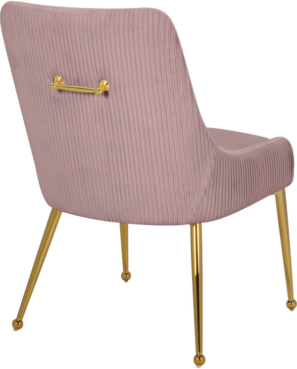 Ace Velvet / Engineered Wood / Foam Contemporary Pink Velvet Dining Chair - 24" W x 21" D x 34.5" H