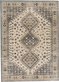 Grayson Gabbeh Style Kilim Rug, Charcoal Gray/Beige, 7ft - 10in x 16in Area Rug