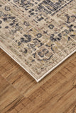 Grayson Modern Abstract Rug, Charcoal/Natural Tan, 7ft - 10in x 16in Area Rug