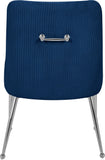Ace Velvet / Engineered Wood / Metal / Foam Contemporary Navy Velvet Dining Chair - 24" W x 21" D x 34.5" H