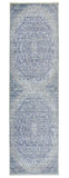 Cecily Luxury Distressed, Country Blue/Gray Mist, 2ft-3in x 8ft, Runner