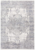 Cecily Luxury Distressed Medallion Rug, Light Gray, 7ft - 10in x 10ft Area Rug