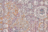 Cecily Luxury Distressed Ornamental Area Rug, Lavendar/Gold, 7ft-10in x 10ft