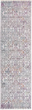 Cecily Luxury Distressed Ornamental Runner Orchid/Marine Blue, 2ft - 3in x 8ft