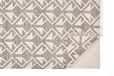 Savona Bohemian Geometric Flatweave Rug, Dark Gray/Ivory, 9ft x 12ft Area Rug