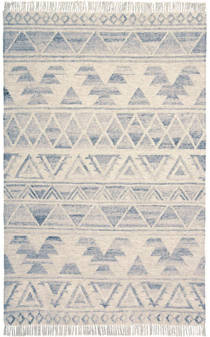 Savona Bohemian Geometric Flatweave Rug, Vapor Gray/Ivory, 9ft x 12ft Area Rug