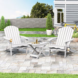 Bellwood Outdoor Acacia Wood 2 Seater Folding Chat Set, White Noble House